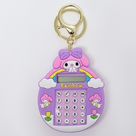 Puzzle-labyrinth "Bunny" with a calculator, on a keychain, color mix-3