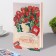 Postcard "respected teacher!" embossing, congruen, roses, calculator, 12.5x19.4 cm