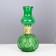 Kerosene lamp decorative green 8.5x8.5x19 cm