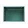 The box is folding, plastic, 47.5 × 34.5 × 23 cm, 30 kg, green-gray