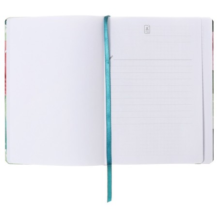 Notepad A5 96 sheets in a cage, cactus, solid cover, matte lamination, software, selective varnish, elastic band, liesse, block 70 g/m2-2