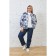 Women's jacket, size 60, blue-white color