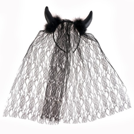 Carnival rim "Chertic" with a veil