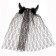 Carnival rim "Chertic" with a veil