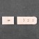 Flasp for a bra, 3 rows 1 hook, 2 × 2.8 cm, 2 × 5 cm, 10 pcs, beige color