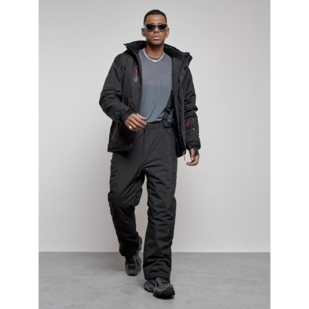 Male winter ski costume, size 56, black color-15