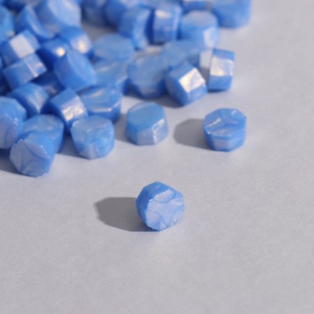 Wax in granules "cornflower" pearl set of 100 capsules-6