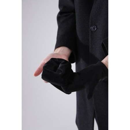 Gloves male, dimensionless, with insulation, black color-2