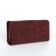 Women's wallet on the button, burgundy color