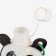Water flask, 280 ml, Panda, on carbine, 22 x 12 cm
