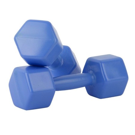 Plastic dumbbells 1.1 kg, 2 pieces, empty