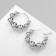 Ring Earrings “Beads” to reduce, silver color
