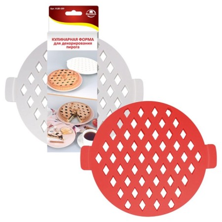 Culinary form for decorating a multidume pie, plastic
