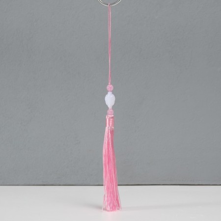Textile suspension, plastic "Brush. Lotus" Pink 1,2x2.7x14.5 cm-1