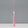 Textile suspension, plastic "Brush. Lotus" Pink 1,2x2.7x14.5 cm