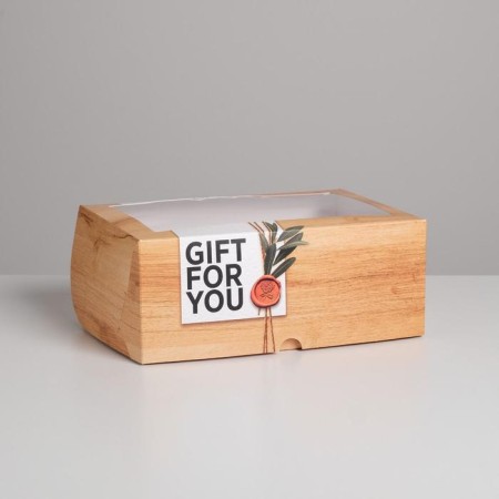 Capcake box, confectionery packaging, 6 cells for you 17 x 25 x 10 cm