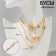 Beads "desire" serenity, color gold, 50cm