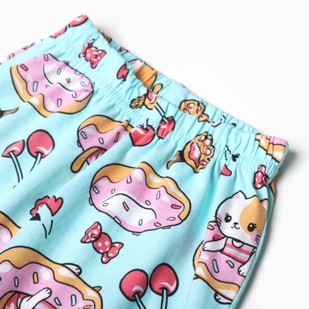 Pajamas for girls, mint color, height 98 cm-3