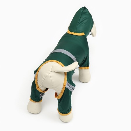 Combiason for dogs, demi-season, size L (DS 28-30, OG 43-45, Osh 31-33 cm), green-3