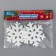 Christmas tree decoration "White Snowflake" (set 2 pcs) D-9.5 cm