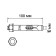 Anchor bolt of scrap, galvanized, 12x100 mm, 50 pcs