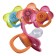 Nipple-dummy Silicone classic “patterns”, with a ring, from 0 months, color mix
