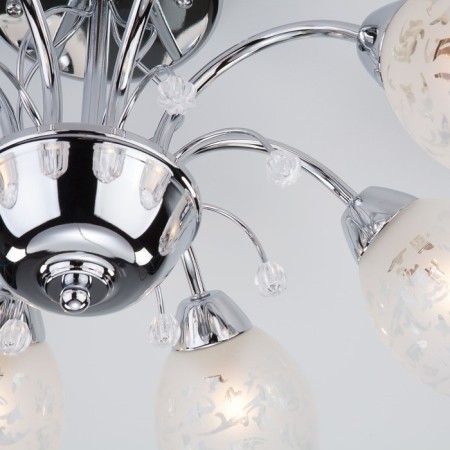 Gabriella 8x60W E27 chandelier chrome-3
