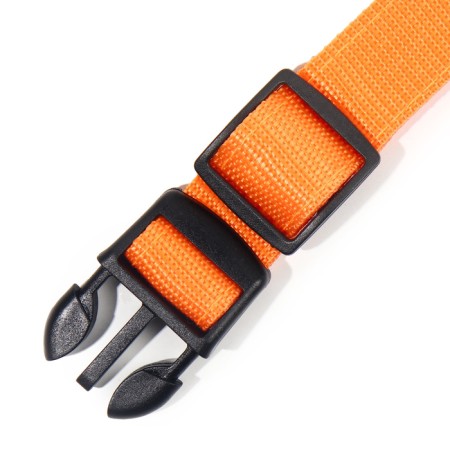 Collar with backlight size m, osh 40-48 x 2.5 cm, 3 glow modes Orange-7