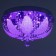 Svetogor chandelier "Zvezda" 4x60W E27 LED lighting chrome 40x40cm