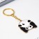 A keychain for children, metal "Panda", 4 x 4.3 cm