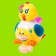 The developing toy "Kurochka", light and sound effects, carries the egg, mix