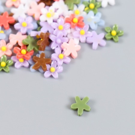 Decor for creativity Plastic "Five Autumn" set 80 pcs mix 0.8x0.8 cm-2