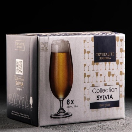 Set for beer glasses Sylvia, 380 ml, 6 pcs-1