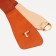 Women's belt, width 6-10 cm, elastic band, metal buckle, redhead red