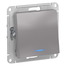 Sche Atlasdesign Sche AtlasDesign switch mechanism, 1 key, 10a, ip20, aluminum color