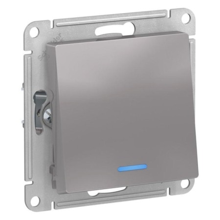 Sche Atlasdesign Sche AtlasDesign switch mechanism, 1 key, 10a, ip20, aluminum color