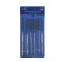 A set of dumps of diamond tundra, rubberized handles, 50 x 140 x 3 mm, 6 pcs.