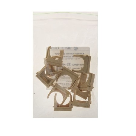 Clips for pipes Ural Pak, 25 mm, light wood, AT-80125-010-1