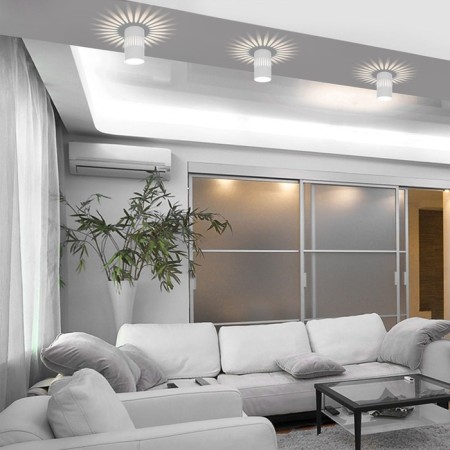 Lamp Ceiling accent Elektrostandard, DLS025 & DLS026 LED 7 W, 60x60x100 mm, IP20, white color-1