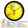 Wall watches, D-28 cm, interior, "dandelions", silent
