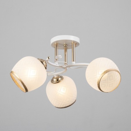 Frida chandelier 3he27 40W white-gold 48x48x26 cm Bayerlux-1
