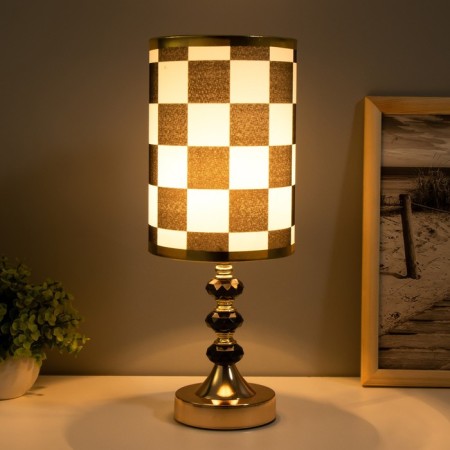 Board lamp "Chess Style" E27 40W black and gold 14x14x40 cm Risalux-1