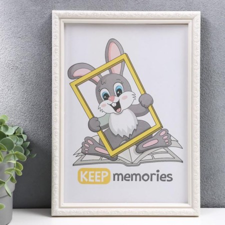 Photo frame plastic L-2 21x30 cm pearl (plastic screen)-1
