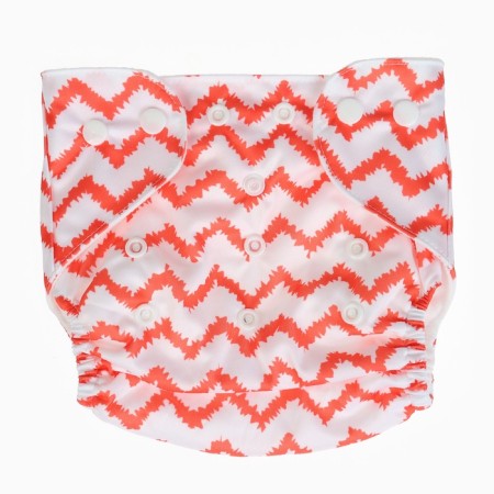 Set of reusable diapers "Zigzag" 3-15 kg, with inserts-4