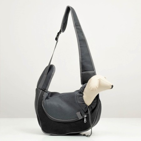 Cracking bag "sling" for animals, 37 x 20 cm, black-4