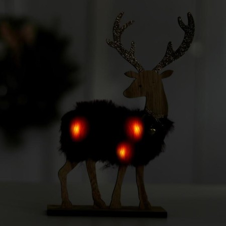 New Year's decor with backlight "Deer" 17 × 5 × 24 cm, purple-1
