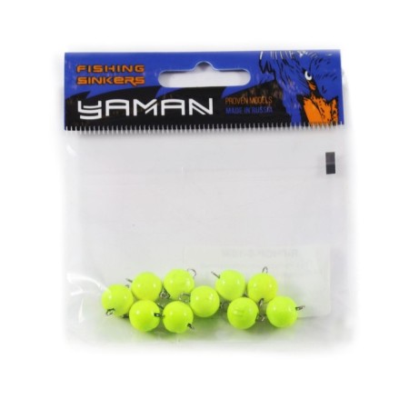 Cargo Cheburashka painted collapsible Yaman 10 pcs., 5 g, yellow-4