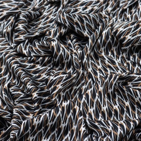 Payer satin fabric, width 150 cm, brown color
