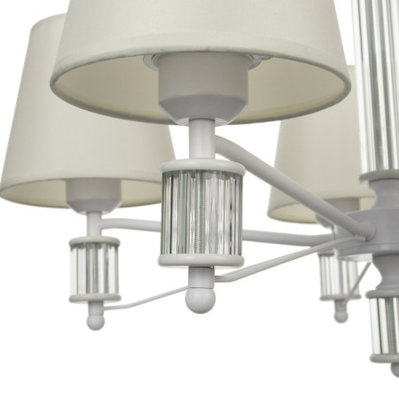 Chandelier 1091/5wt 40W E27 white 60x60x38-78 cm Bayerlux-5