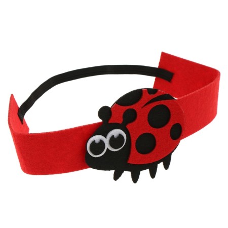 Carnival set "Funny insects": a bandage and a ladybug made of felt, 3-7 years old-12